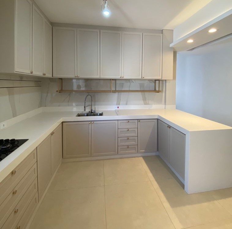 Bancada de cozinha em quartzo